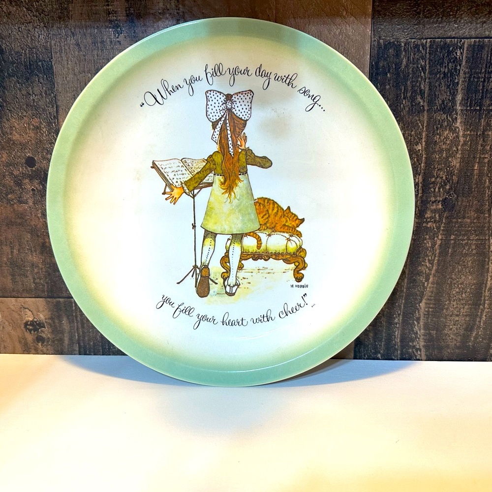 Holly hobbie plate